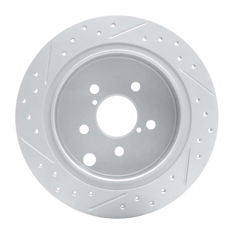 Subaru Impreza Brake Rotors (1) - Rear Right - DFC - Drilled & Slotted Geoperformance - `12-`23