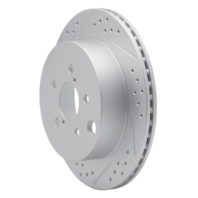 Subaru Forester Brake Rotor (1) - Rear Left - DFC - Drilled & Slotted Geoperformance - `14-`18