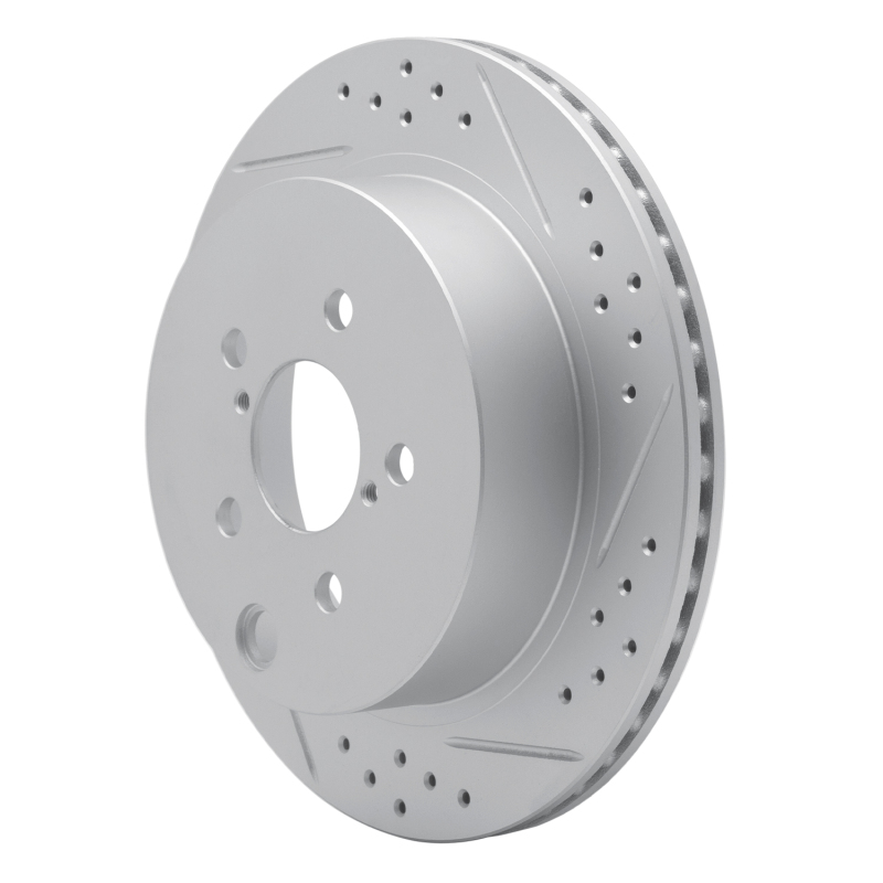 Subaru Forester Brake Rotor (1) - Rear Right - DFC - Drilled & Slotted Geoperformance - `14-`18