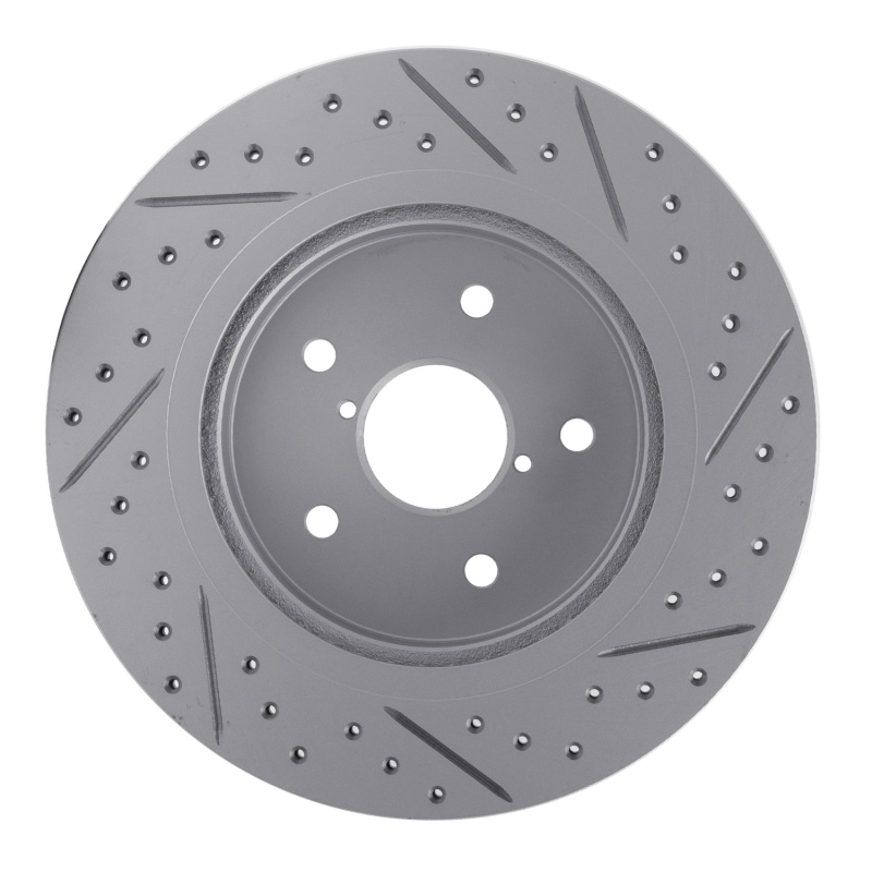 Subaru Legacy Brake Rotor (1) - Rear Right - DFC - Drilled & Slotted Geoperformance - `15-`25