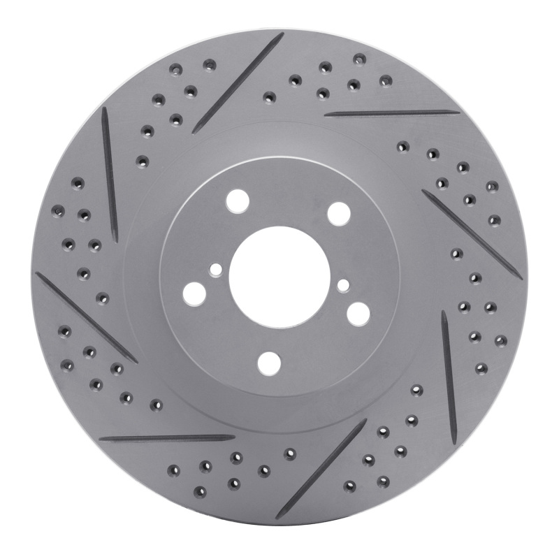 Saab 9-2X Brake Rotor (1) - Front Left - DFC - Geoperf, Drilled & Slotted - `01-`08