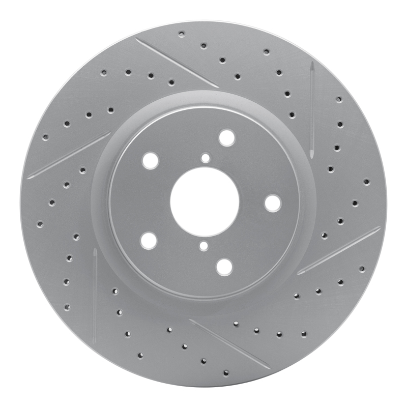 Subaru Outback Brake Rotor (1) - Front Right - DFC - Drilled & Slotted Geoperformance - `06-`21