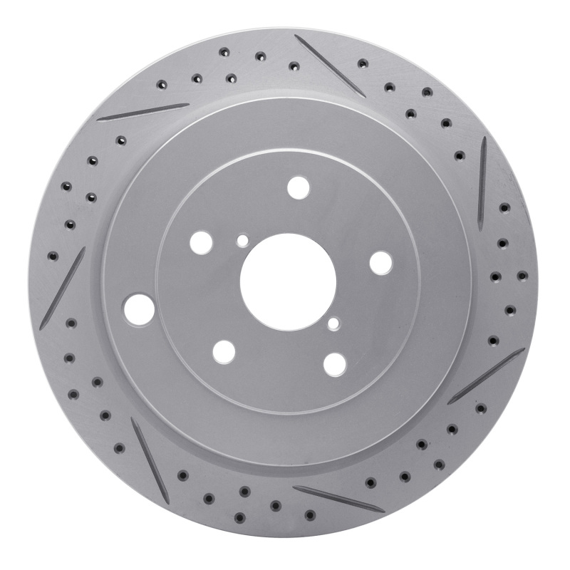 Subaru Tribeca Brake Rotor (1) - Rear Right - DFC - Drilled & Slotted Geoperformance - `06-`14