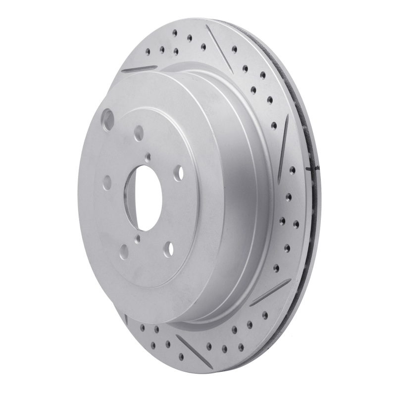 Subaru Tribeca Brake Rotor (1) - Rear Right - DFC - Drilled & Slotted Geoperformance - `06-`14