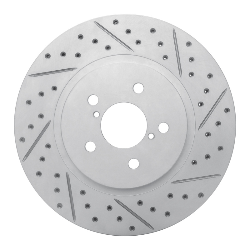 Subaru Crosstrek Brake Rotor (1) - Front Right - DFC - Geoperformance Drilled & Slotted - `17-`23