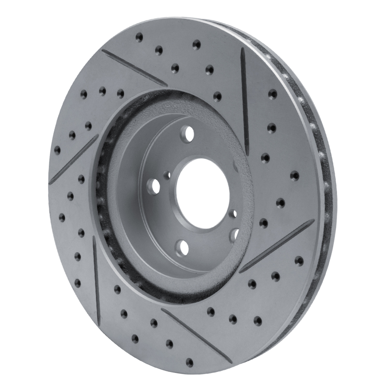 Subaru Impreza Brake Rotor (1) - Front Left - DFC - Drilled & Slotted Geoperformance - `17-`23