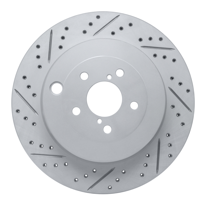 Subaru BRZ Brake Rotor (1) - Rear Left - DFC - Drilled & Slotted Geoperformance - `17-`25