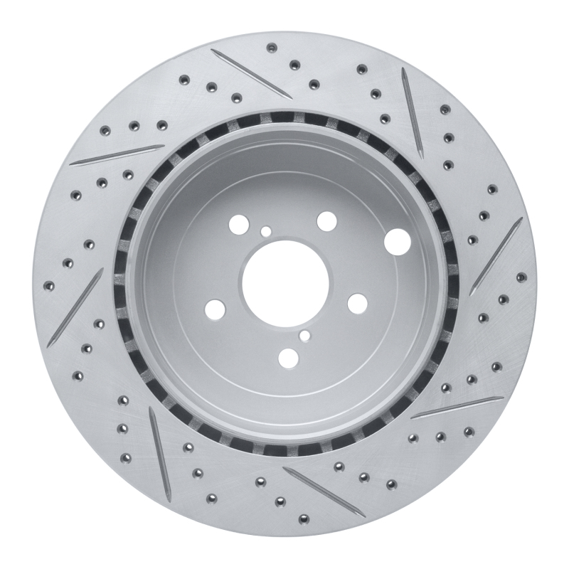 Subaru BRZ Brake Rotor (1) - Rear Left - DFC - Drilled & Slotted Geoperformance - `17-`25
