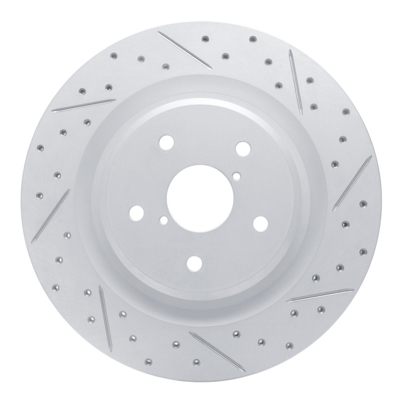 Subaru Ascent Brake Rotor (1) - Rear Right - DFC - Drilled & Slotted Geoperformance - `19-`25