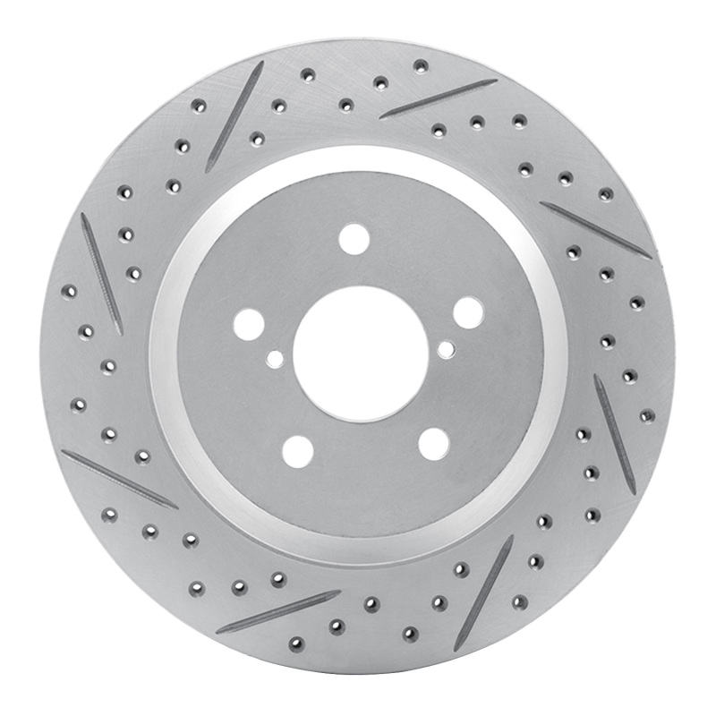 Subaru Crosstrek Brake Rotor (1) - Rear Left - DFC - Drilled & Slotted Geoperformance - `19-`23