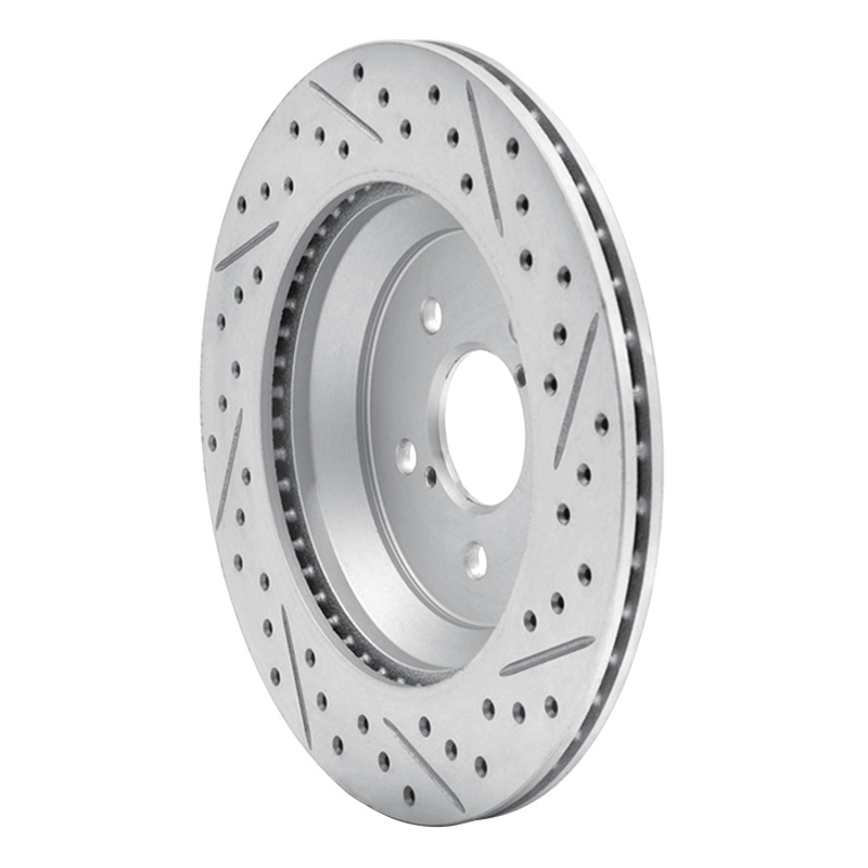 Subaru Crosstrek Brake Rotor (1) - Rear Left - DFC - Drilled & Slotted Geoperformance - `19-`23