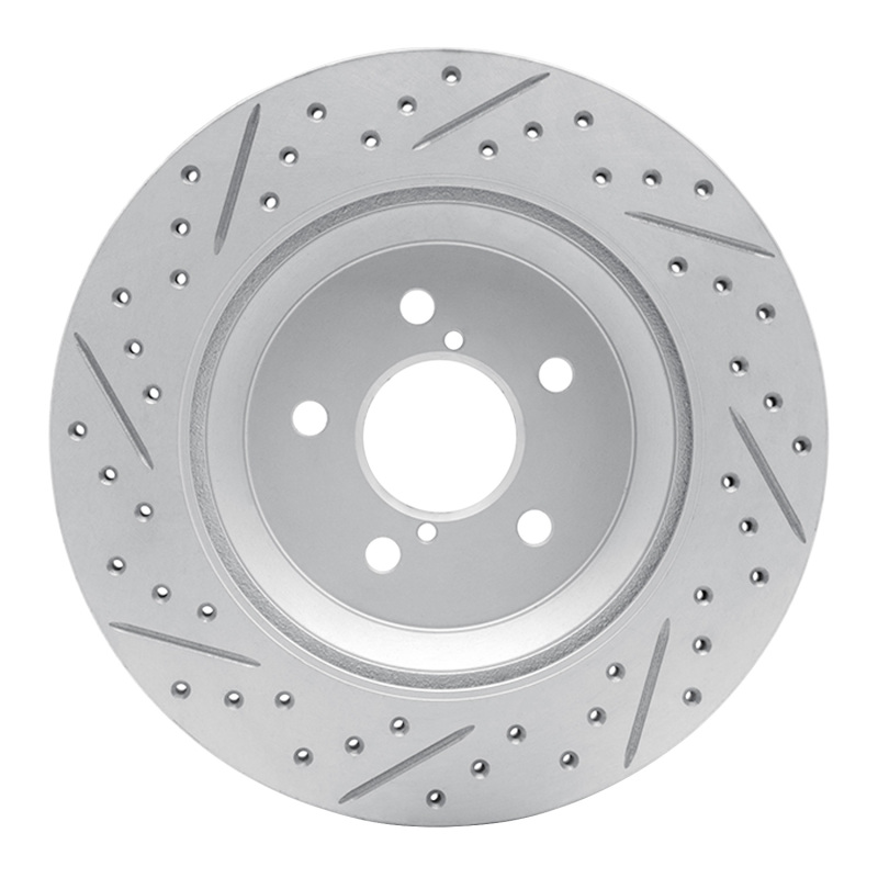 Subaru Crosstrek Brake Rotor (1) - Rear Right - DFC - Drilled & Slotted Geoperformance - `19-`23