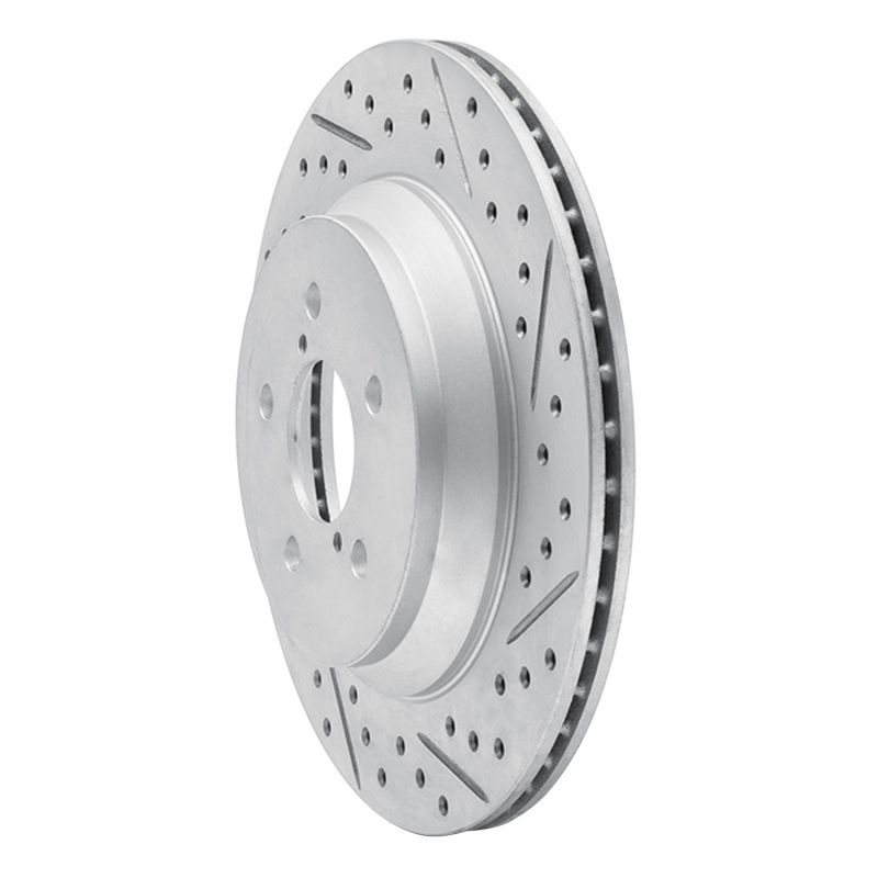 Subaru Crosstrek Brake Rotor (1) - Rear Right - DFC - Drilled & Slotted Geoperformance - `19-`23