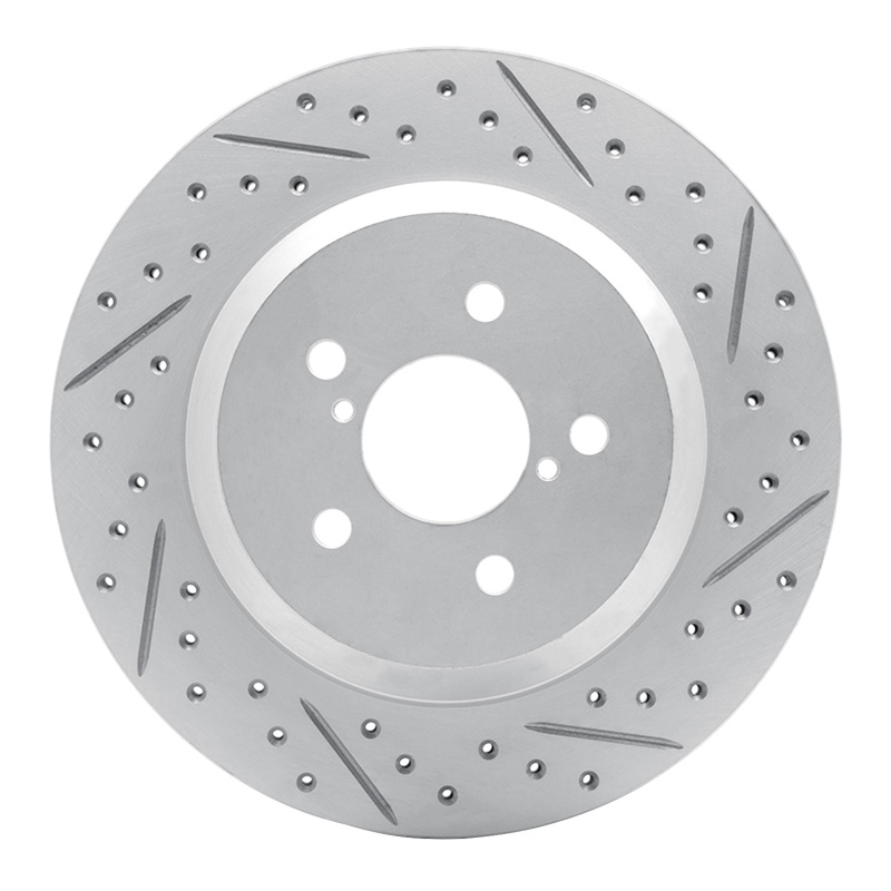 Subaru Crosstrek Brake Rotor (1) - Rear Right - DFC - Drilled & Slotted Geoperformance - `19-`23