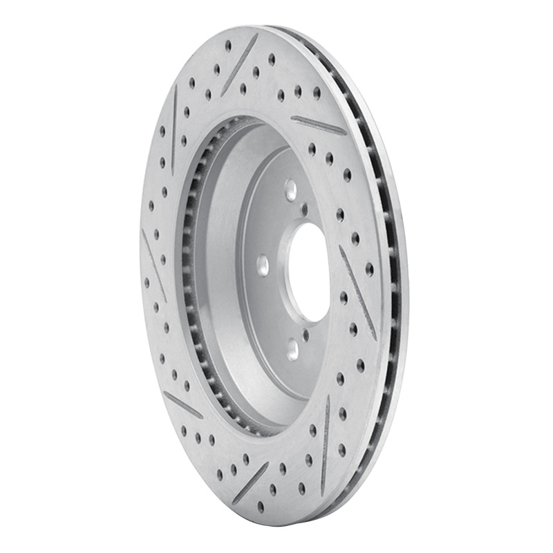 Subaru Crosstrek Brake Rotor (1) - Rear Right - DFC - Drilled & Slotted Geoperformance - `19-`23