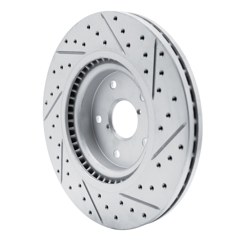 Subaru WRX Brake Rotor (1) - Front Left - DFC - Drilled & Slotted Geoperformance - `20-`25