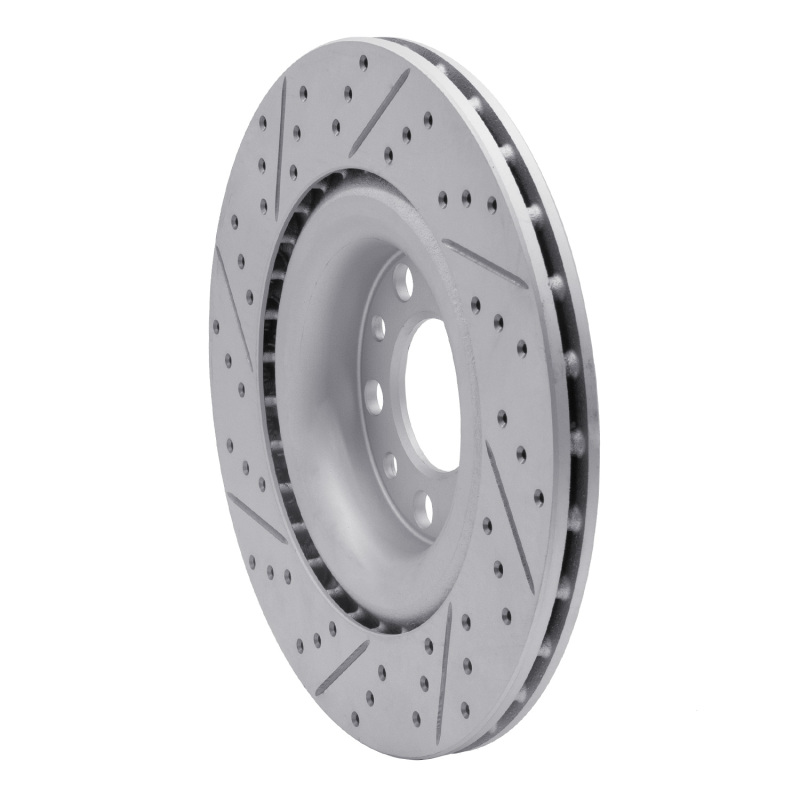 Alfa Romeo Giulia Brake Rotor (1) - Rear Right - DFC - Drilled and Slotted Geoperformance - `17-`25