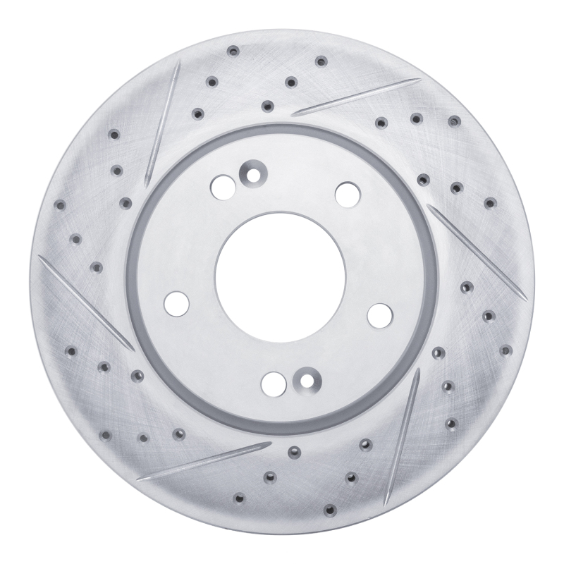 Kia Forte Brake Rotor (1) - Front Left - DFC - Geoperformance Drilled & Slotted - `10-`13