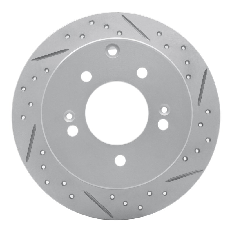 Kia Soul Brake Rotor (1) - Rear Right - DFC - Geoperformance Drilled & Slotted - `10-`13