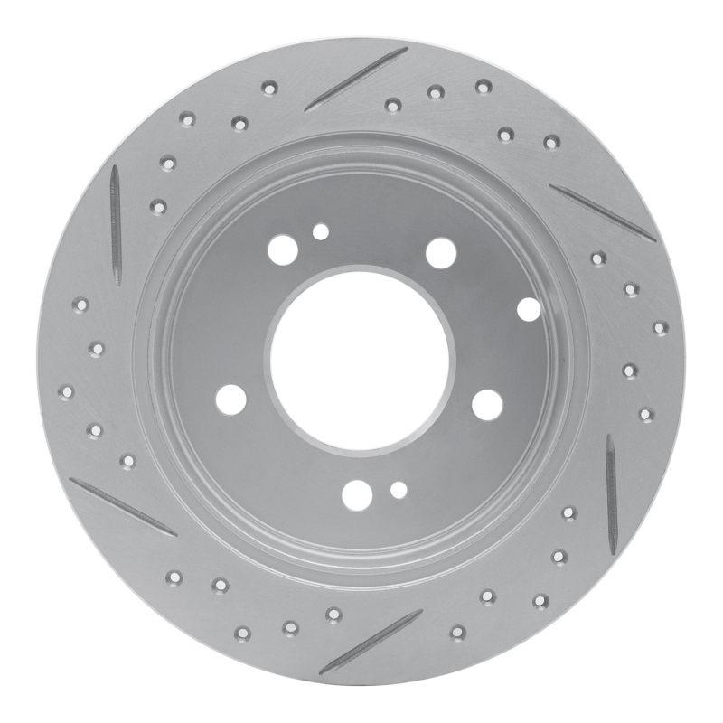 Kia Soul Brake Rotor (1) - Rear Right - DFC - Geoperformance Drilled & Slotted - `10-`13