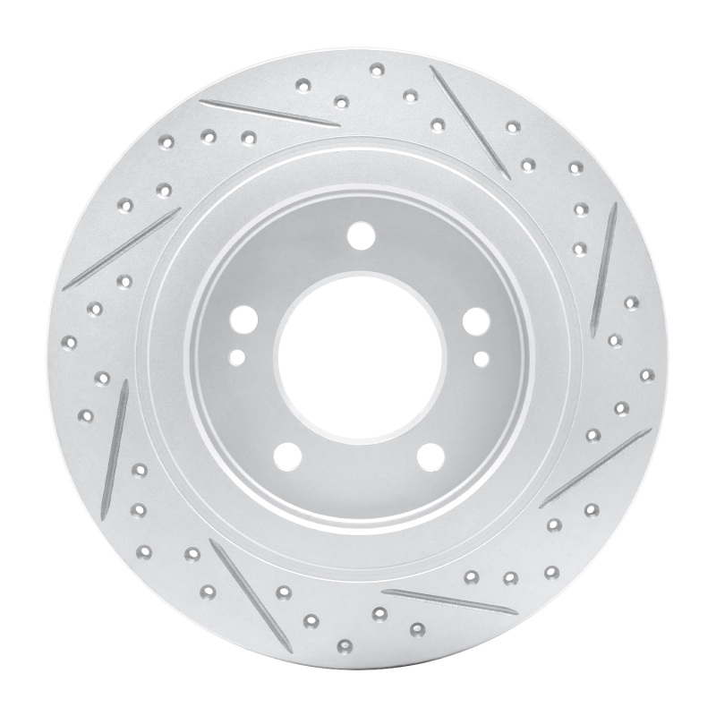 Hyundai Azera Brake Rotor (1) - Rear Left - DFC - Drilled & Slotted Geoperformance - `13-`26