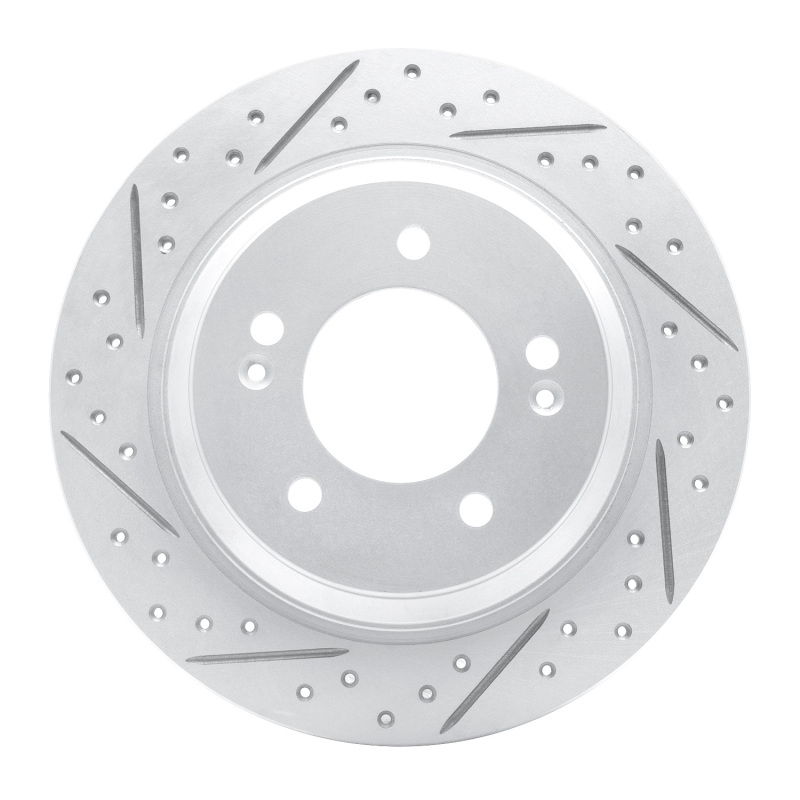 Hyundai Azera Brake Rotor (1) - Rear Left - DFC - Drilled & Slotted Geoperformance - `13-`26