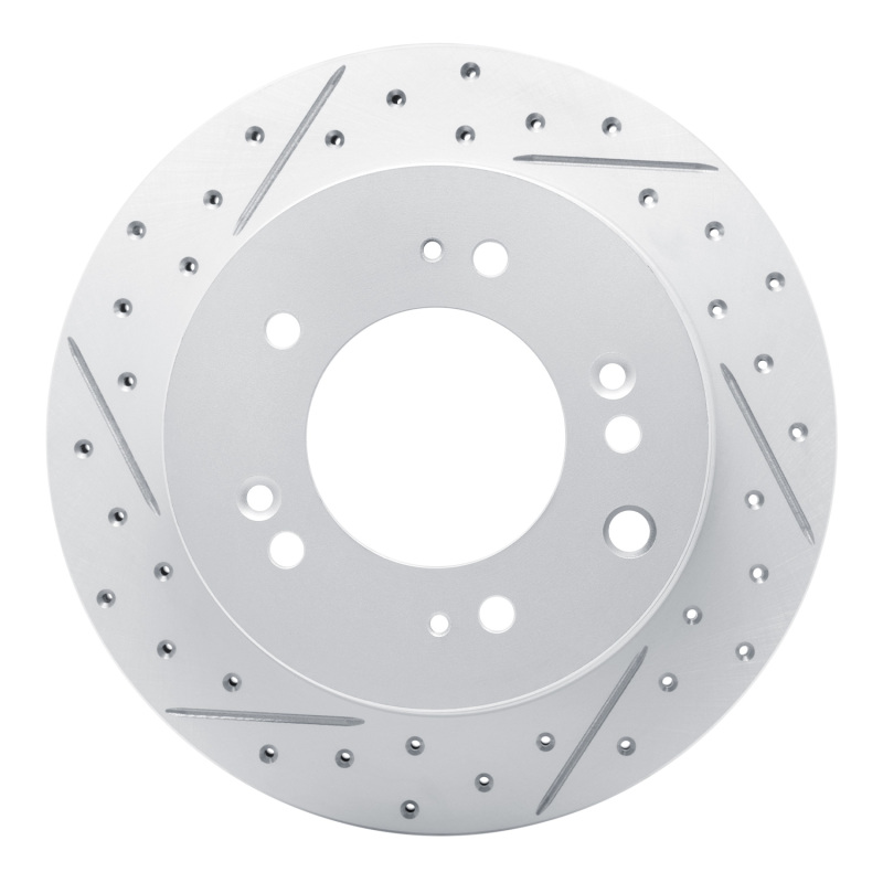 Kia Sorento Brake Rotor (1) - Rear Left - DFC - Geoperformance Rotor - Drilled and Slotted - `03-`06
