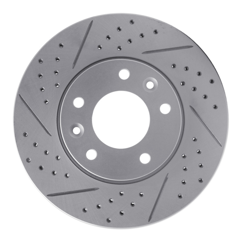Kia Sedona Brake Rotor (1) - Front Right - DFC - Drilled & Slotted Geoperformance - `03-`05