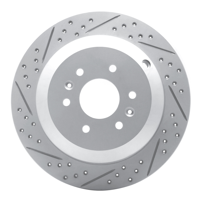 Kia Borrego Brake Rotor (1) - Rear Left - DFC - Drilled & Slotted Geoperformance - `09-`10