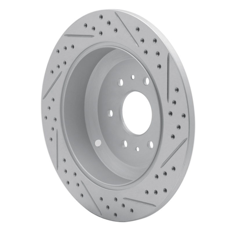 Kia Borrego Brake Rotor (1) - Rear Left - DFC - Drilled & Slotted Geoperformance - `09-`10