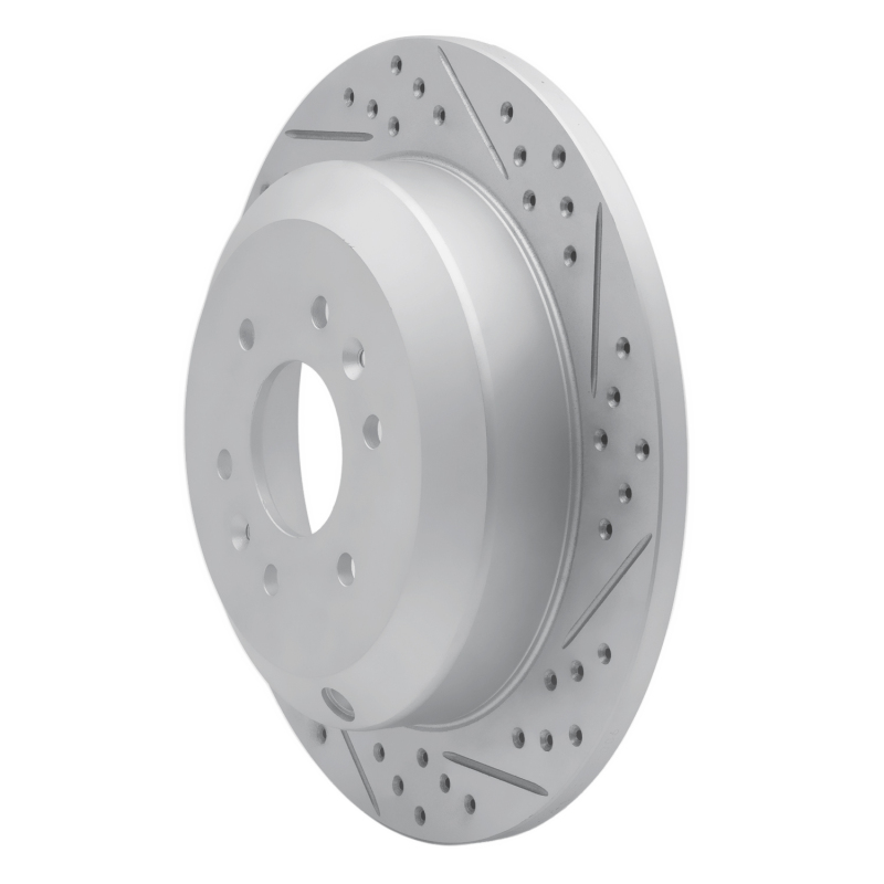 Kia Borrego Brake Rotor (1) - Rear Right - DFC - Drilled & Slotted Geoperformance - `09-`10