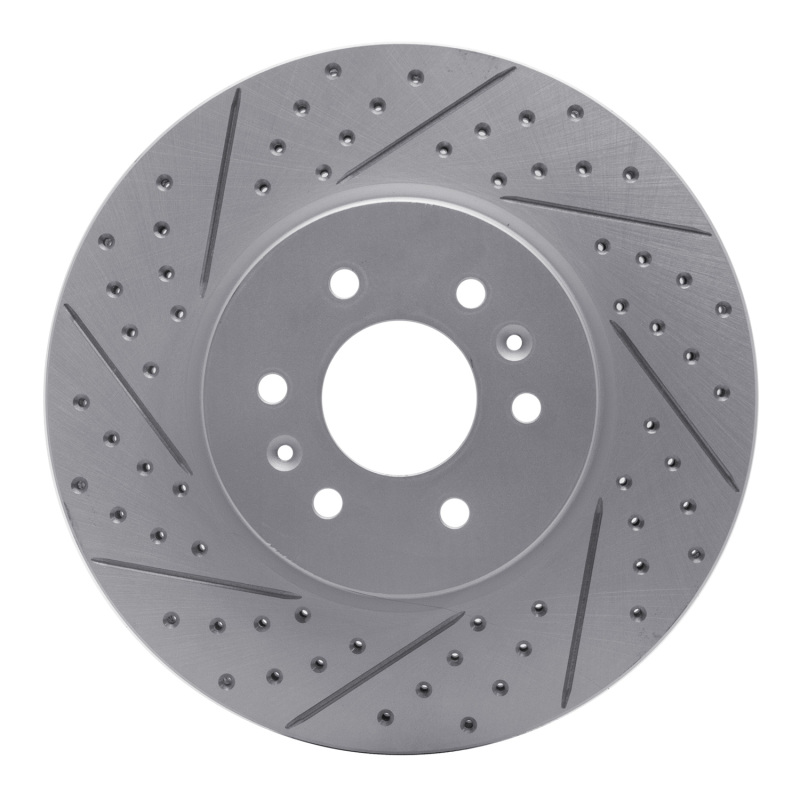 Kia Borrego Brake Rotor (1) - Front Left - DFC - Drilled & Slotted Geoperformance - `09-`10