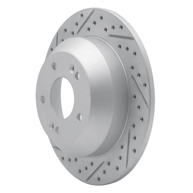 Kia Sorento Brake Rotor (1) - Rear Left - DFC - Drilled & Slotted Geoperformance - `15-`20