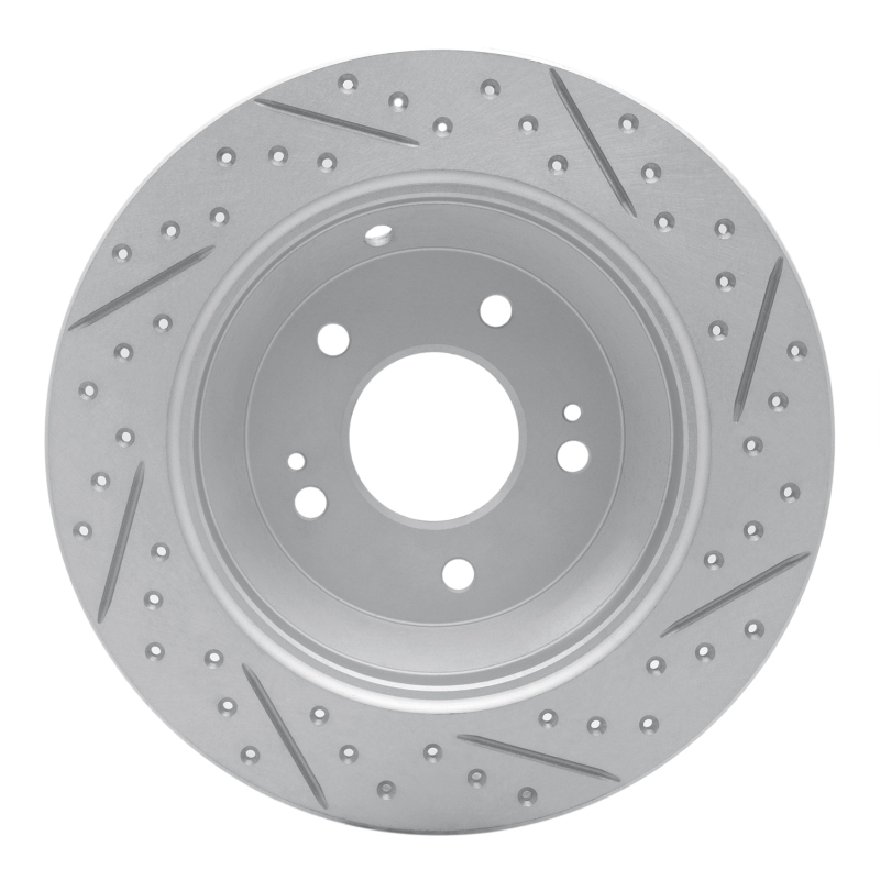 Kia Sorento Brake Rotor (1) - Rear Left - DFC - Drilled & Slotted Geoperformance - `15-`20