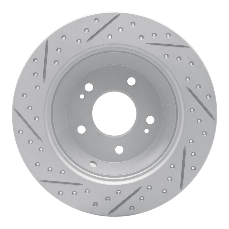Kia Sorento Brake Rotor (1) - Rear Right - DFC - Drilled & Slotted Geoperformance - `15-`20
