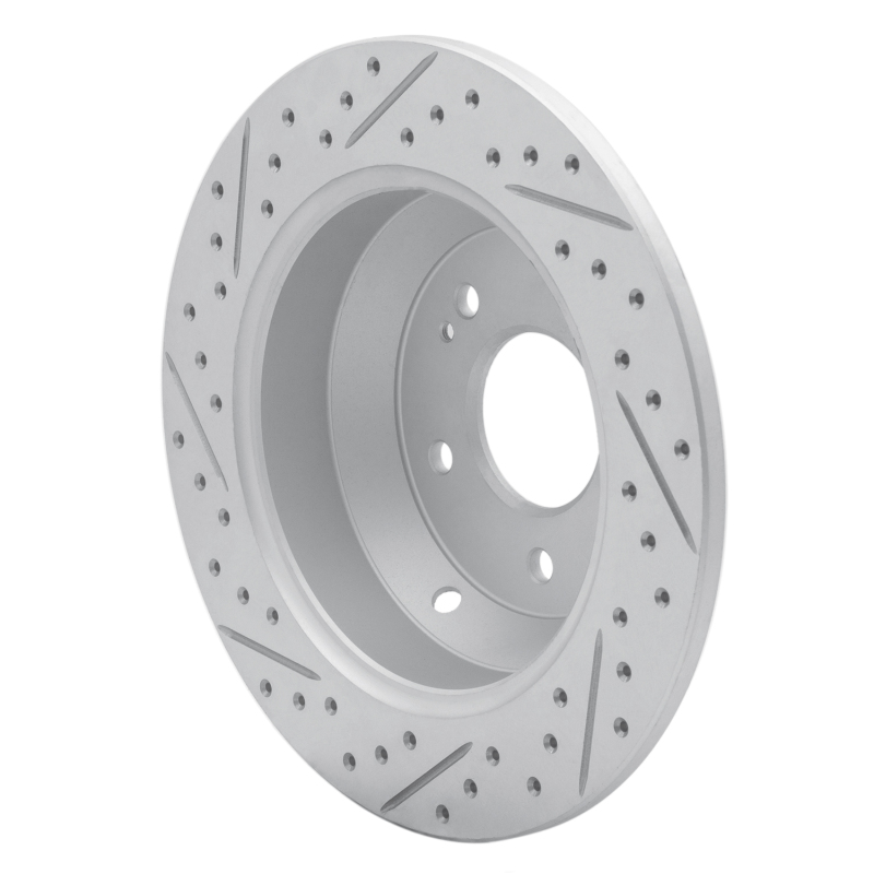 Kia Sorento Brake Rotor (1) - Rear Right - DFC - Drilled & Slotted Geoperformance - `15-`20