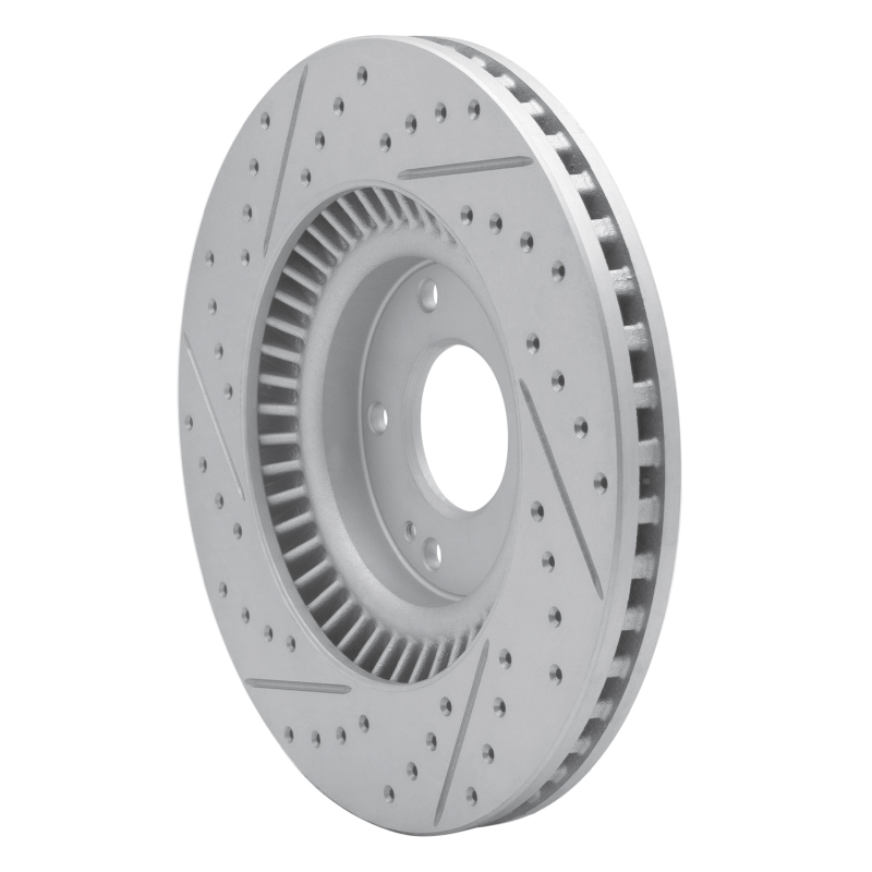 Kia Sorento Brake Rotor (1) - Front Right - DFC - Drilled & Slotted Geoperformance - `15-`20