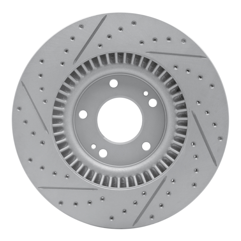 Kia Sorento Brake Rotor (1) - Front Right - DFC - Drilled & Slotted Geoperformance - `15-`20