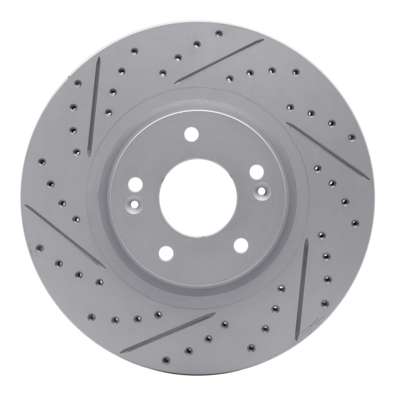 Kia Sedona Brake Rotor (1) - Front Left - DFC - Drilled & Slotted Geoperformance - `15-`21