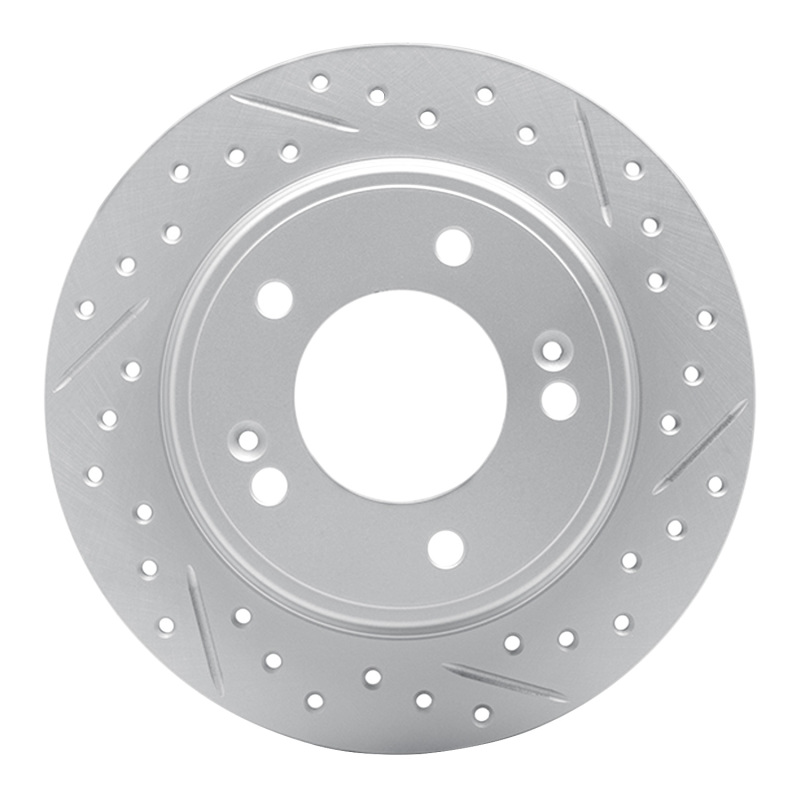 Hyundai Veloster Brake Rotor (1) - Rear Right - DFC - Drilled & Slotted Geoperformance - `17-`25 Hyundai Veloster Brake Rotor (1) - Rear Right - DFC - Drilled & Slotted Geoperformance - `17-`25