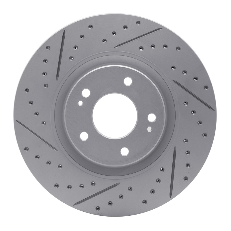Kia Cadenza Brake Rotor (1) - Front Left - DFC - Drilled & Slotted Geoperformance - `17-`20