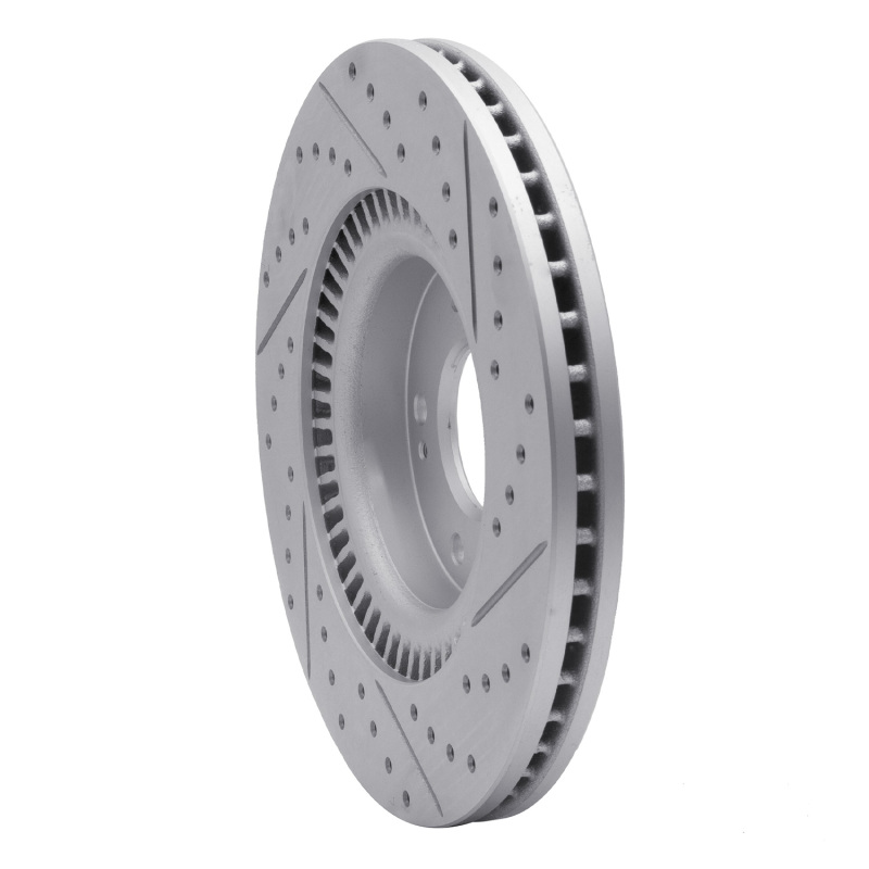 Kia Cadenza Brake Rotor (1) - Front Left - DFC - Drilled & Slotted Geoperformance - `17-`20