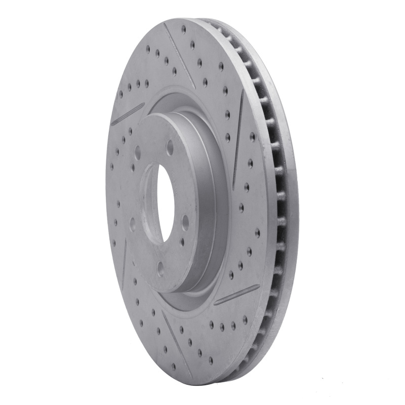 Kia Cadenza Brake Rotor (1) - Front Right - DFC - Drilled & Slotted Geoperformance - `17-`20