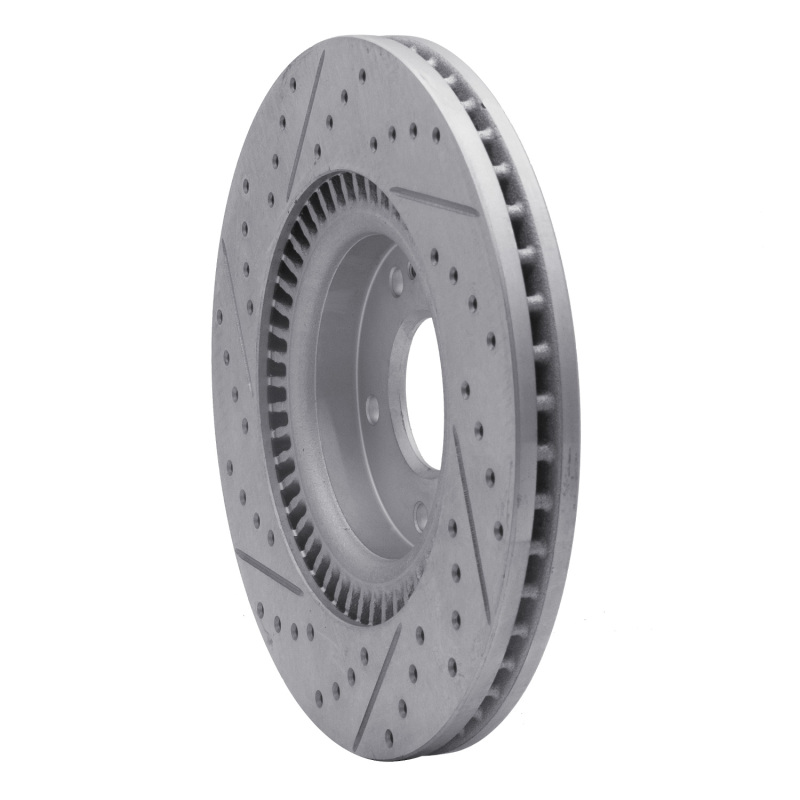 Kia Cadenza Brake Rotor (1) - Front Right - DFC - Drilled & Slotted Geoperformance - `17-`20