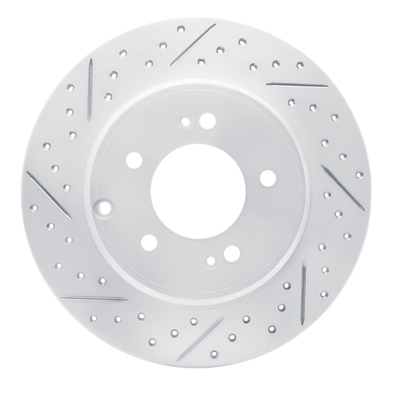 Kia Cadenza Brake Rotor (1) - Rear Left - DFC - Geoperformance + Drilled & Slotted - `17-`19