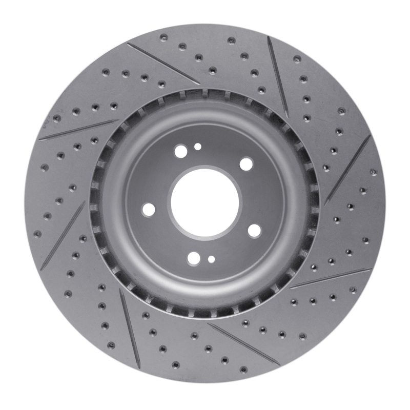 Genesis G70 Brake Rotor (1) - Front Left - DFC - Drilled & Slotted Geoperformance - `18-`22