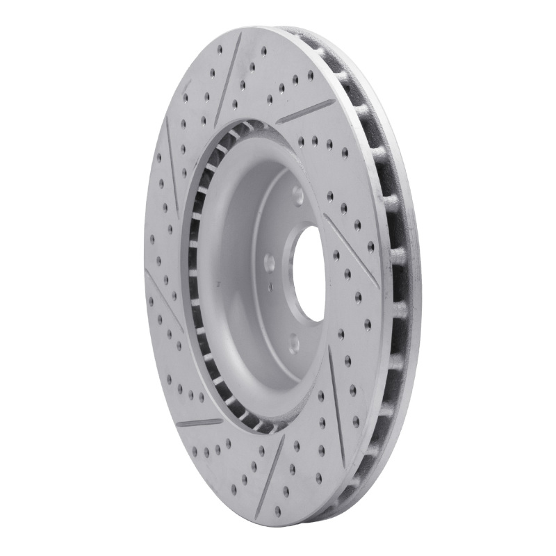 Genesis G70 Brake Rotor (1) - Front Right - DFC - Drilled & Slotted Geoperformance - `18-`22