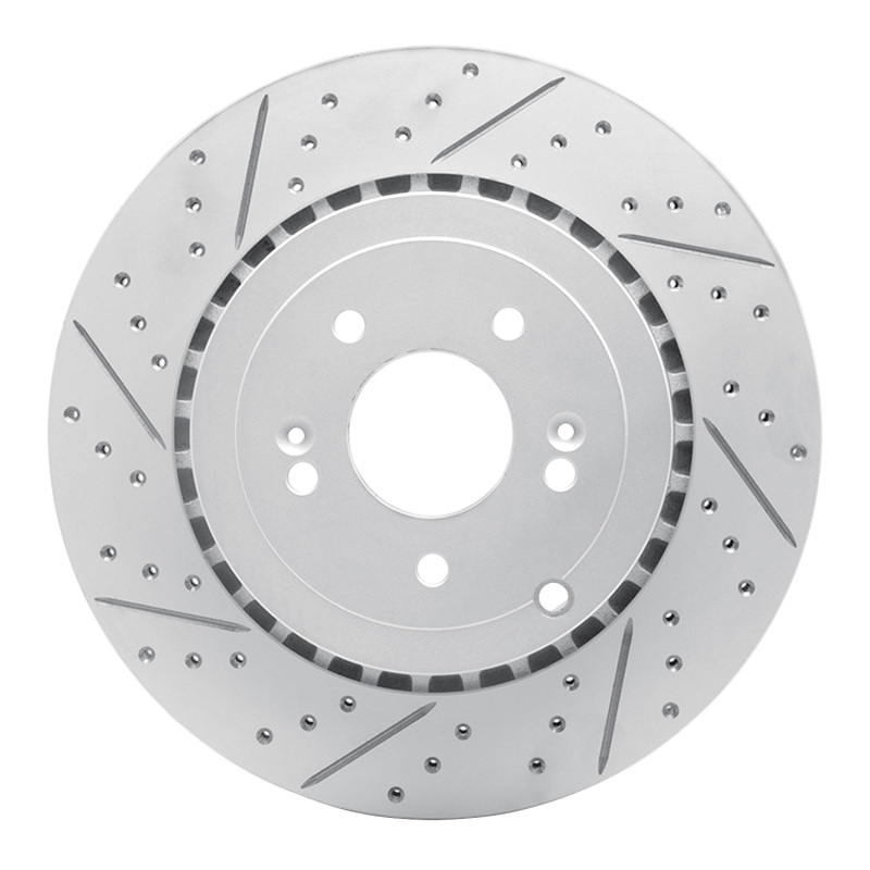 Genesis G70 Brake Rotor (1) - Rear Left - DFC - Drilled & Slotted Geoperformance - `18-`25