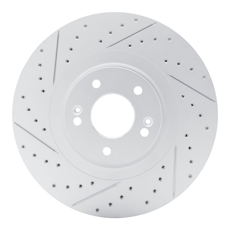 Hyundai Palisade Brake Rotor (1) - Front Left - DFC - Drilled & Slotted Geoperformance - `20-`25