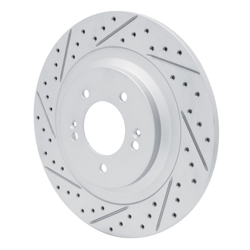 Hyundai Sonata Brake Rotor (1) - Rear Left - DFC - Drilled & Slotted Geoperformance - `21-`26